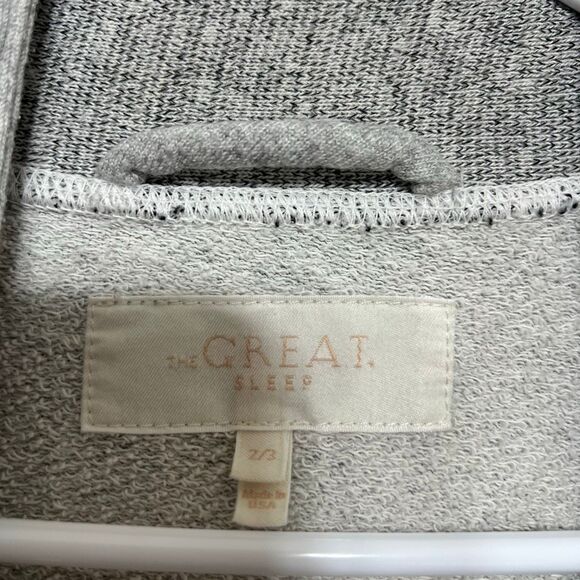 The Great Sleep Gray Robe with Red Hearts size 2/3 - Picture 2 of 10